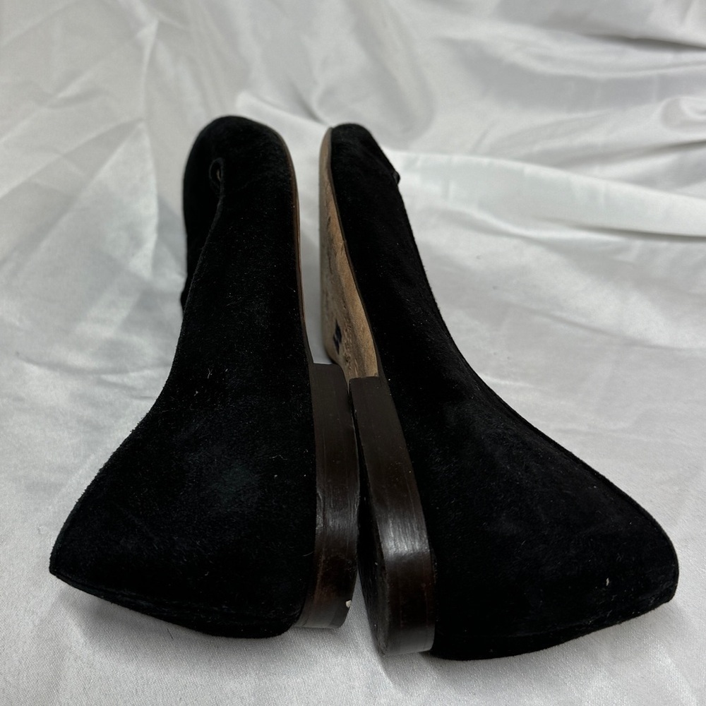 J. Crew Black Suede Smoking Loafer Flat Shoes Size 6.5 - Picture 10 of 16